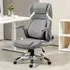 Office Desk Chair with Adjustable Height - Grey, Fabric