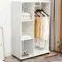 Open Wardrobe with Storage - White