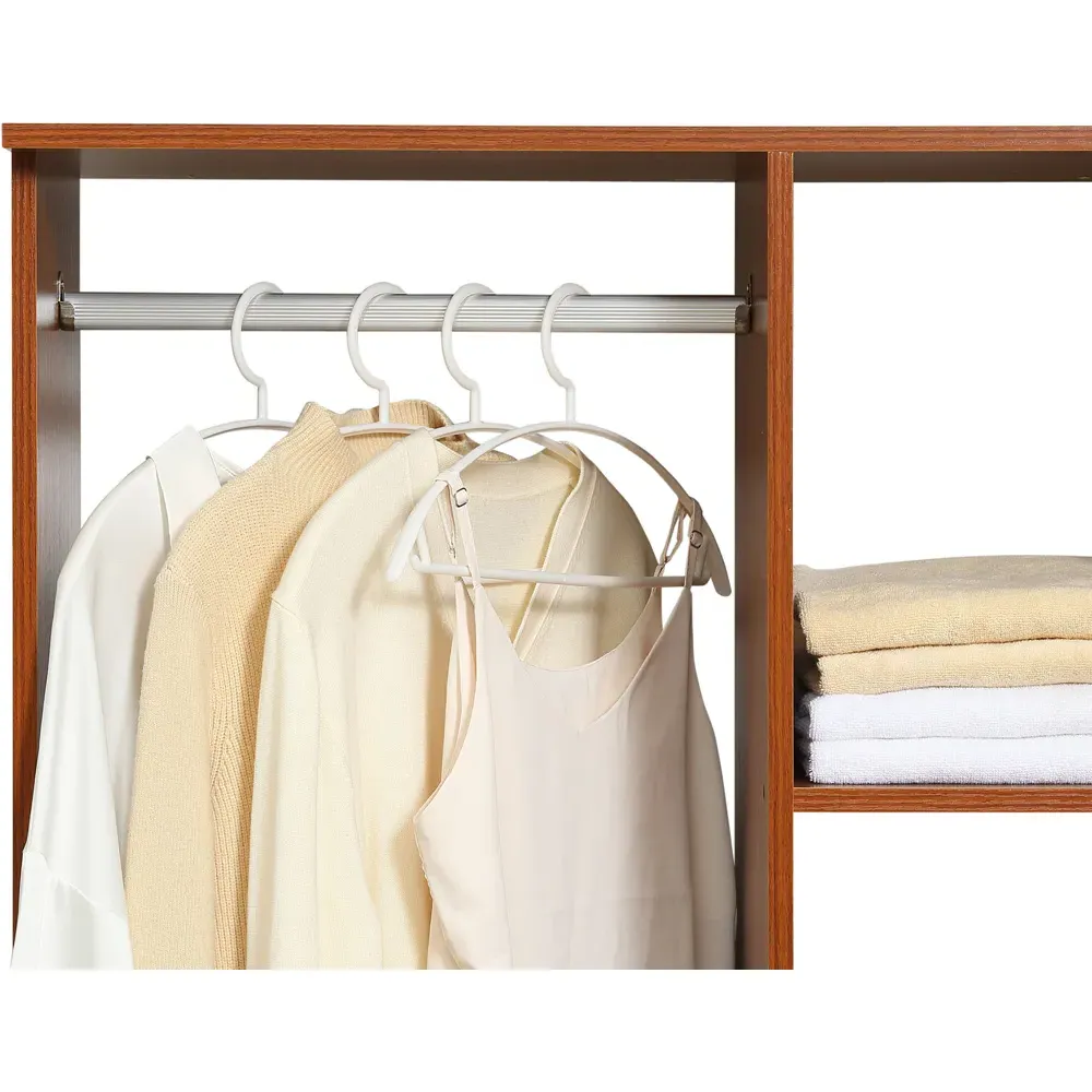 Open Wardrobe with Wheels - Brown, Walnut