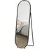 Oval Full Length Mirror - Black, Metal