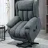 Oversized Recliner Chair with Remote Control - Grey