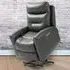 Overstuffed Riser Recliner Chair with USB Ports - Grey