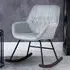 Plush Rocking Chair - Grey, Steel