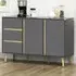 Portland 2 Door 3 Drawer Kitchen Sideboard - Dark Grey