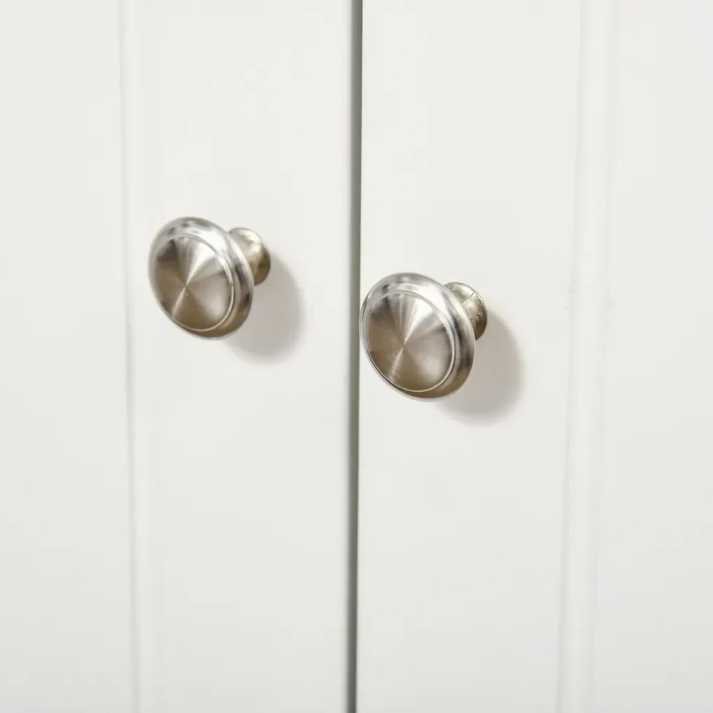 Portland 2 Door Display Cabinet with Shelves - White