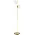 Portland 2 Glass Shade Floor Lamp - Gold