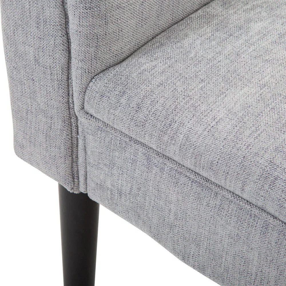 Portland 2-Seater Bed End Sofa - Light Grey, Linen