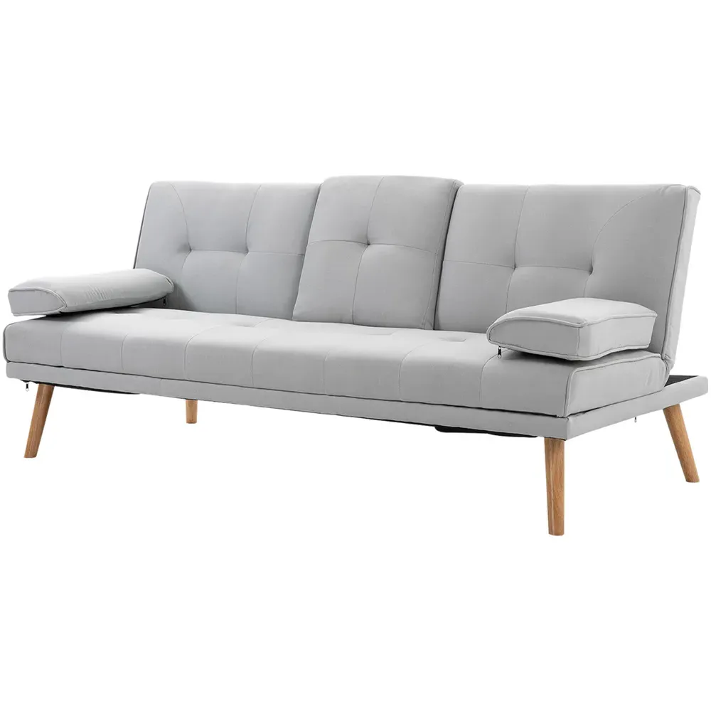 Portland 3-Seater Recliner Sofa Bed - Grey