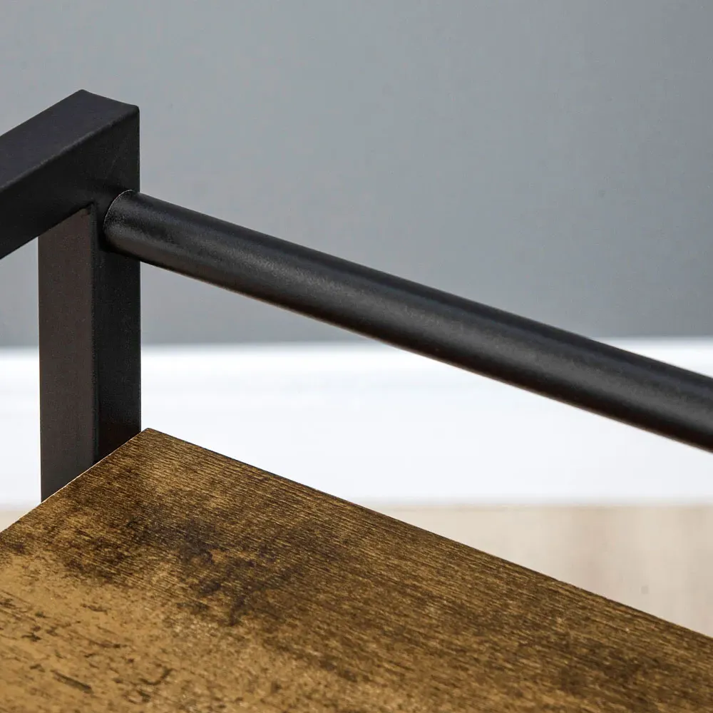 Portland 3-Tier Printer Stand with Wheels - Brown