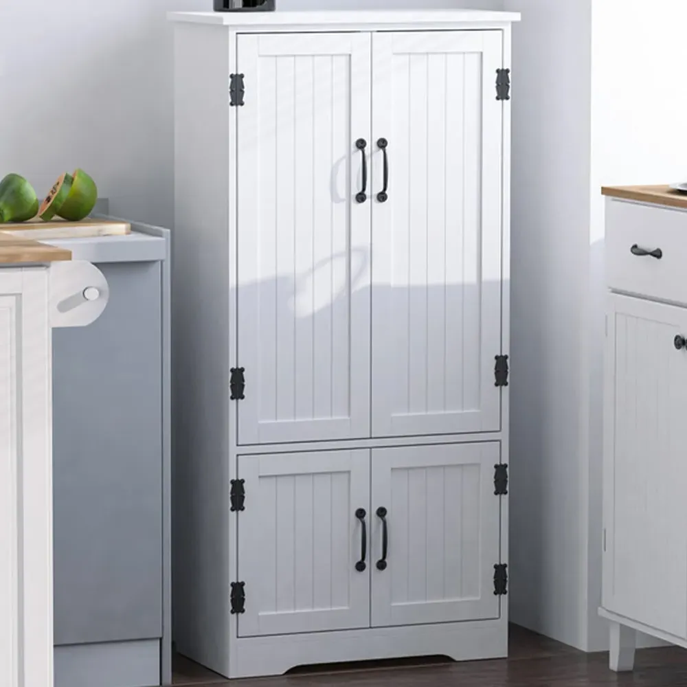 Portland 4 Door Display Cabinet - White image