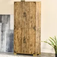 Portland 4 Door Storage Cabinet - Brown