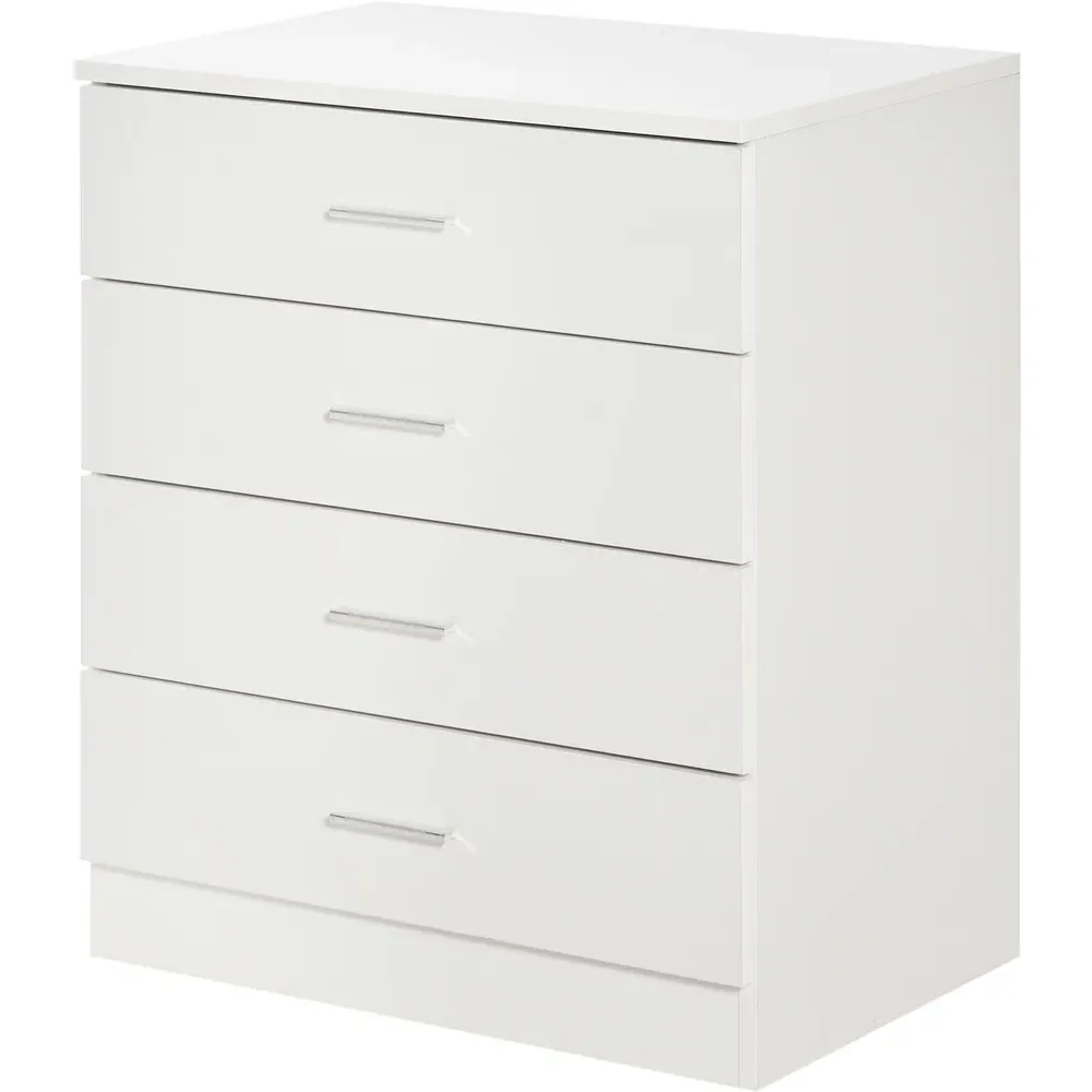 Portland 4 Drawer Chest of Drawers - White