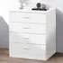 Portland 4 Drawer Chest of Drawers - White