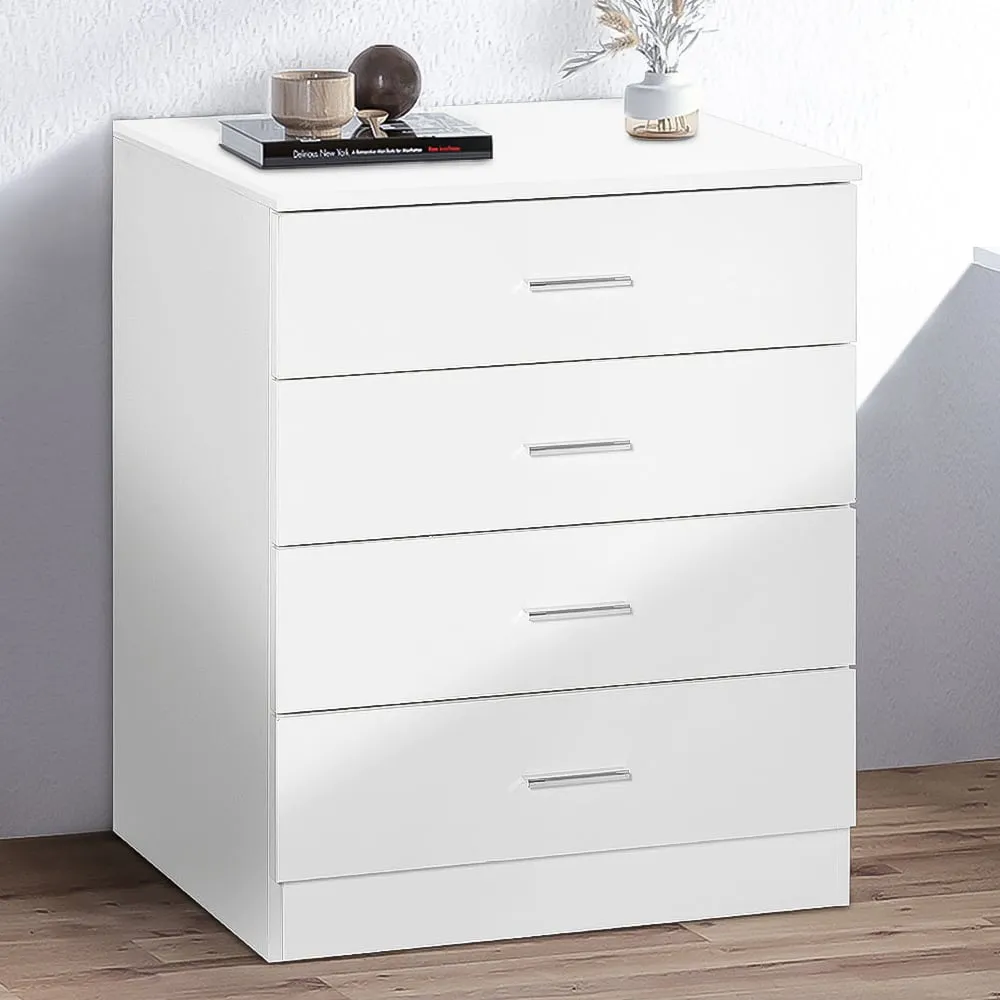 Portland 4 Drawer Chest of Drawers - White image