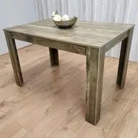 Portland 6 Seater Dining Table - Brown, Oak