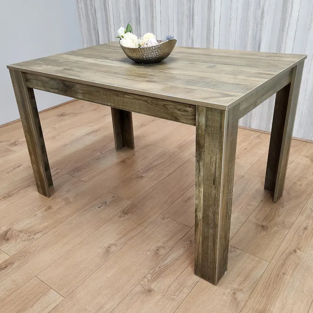 Portland 6 Seater Dining Table - Brown, Oak image