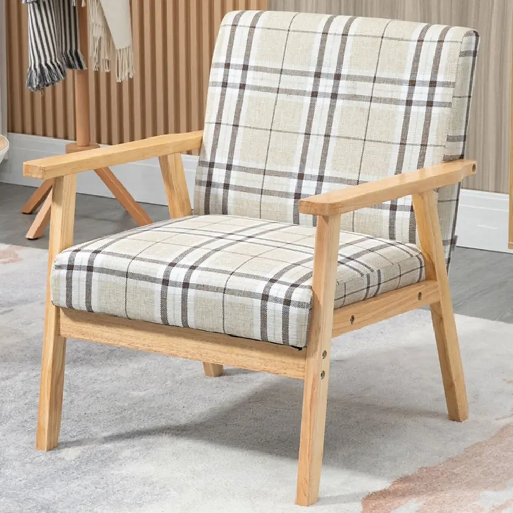 Portland Accent Chair - Beige, Linen image