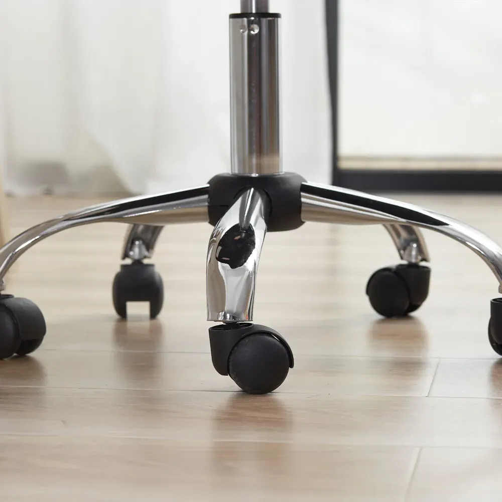 Portland Armless Swivel Office Chair - Black, Mesh