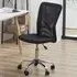Portland Armless Swivel Office Chair - Black, Mesh
