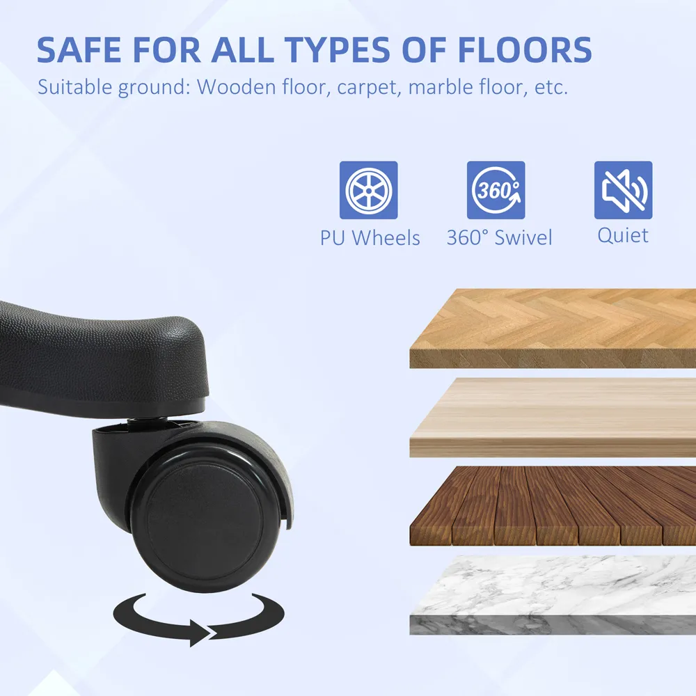 Portland High Back Office Chair with Armrests - Grey