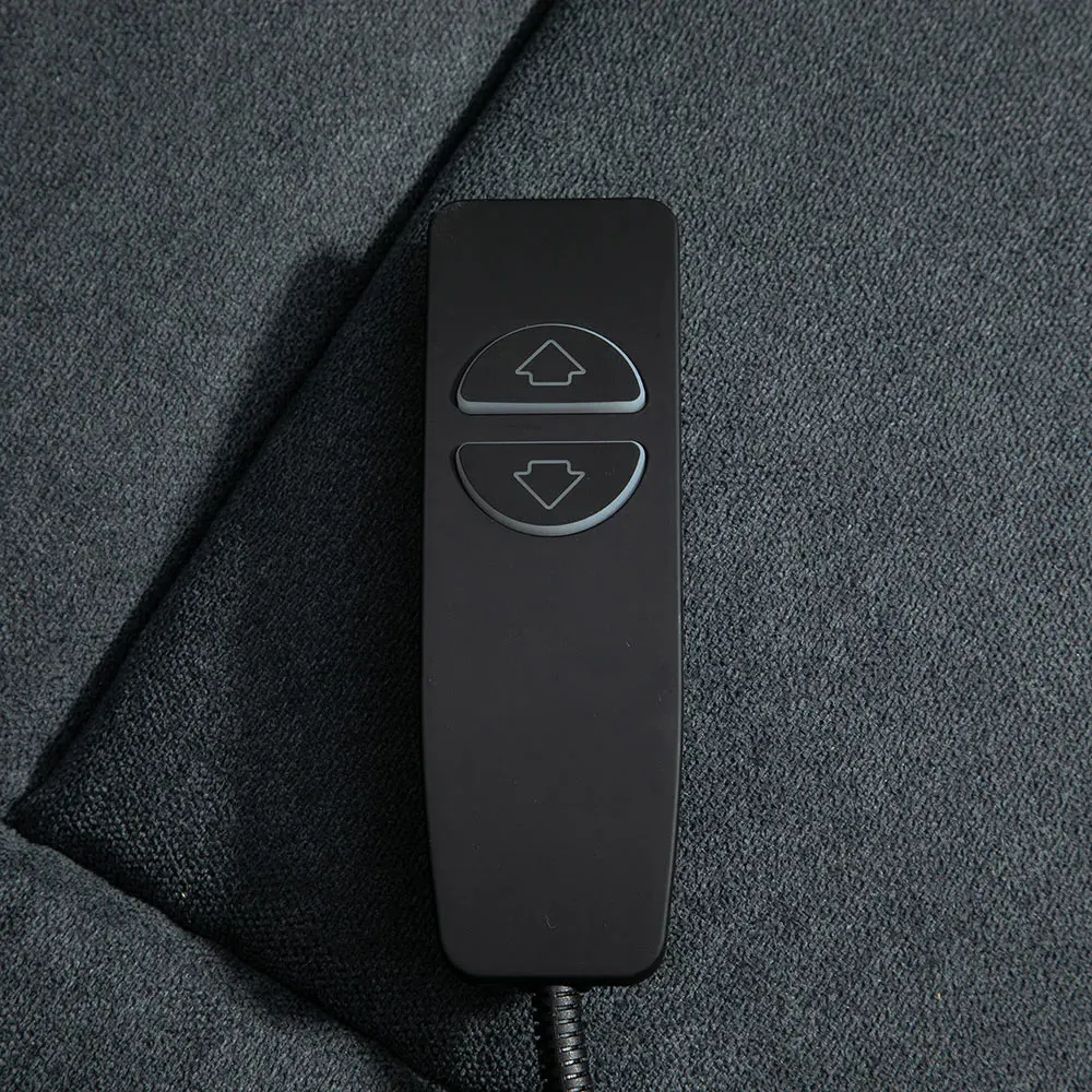 Portland Oversized Riser Recliner Chair with Remote - Black, Linen