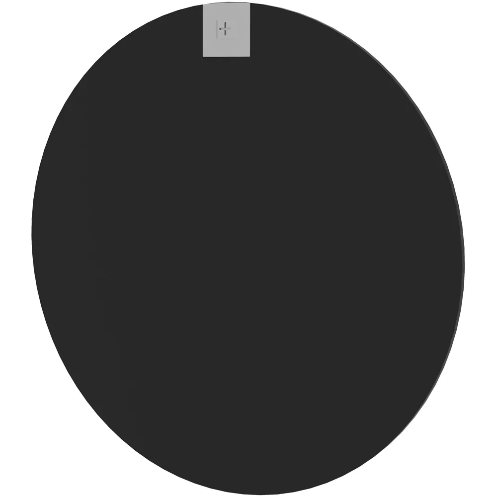 Portland Round Wall Mirror - Black
