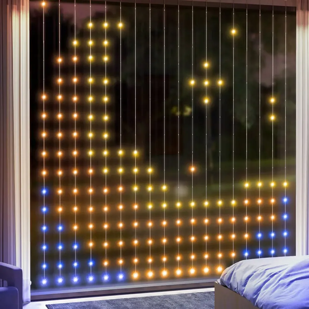 Portland Smart LED Fairy Light Curtain 3x3m - Clear