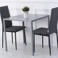 Portland Square Dining Table - Grey