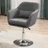 Portland Swivel Armchair with Adjustable Height - Dark Grey