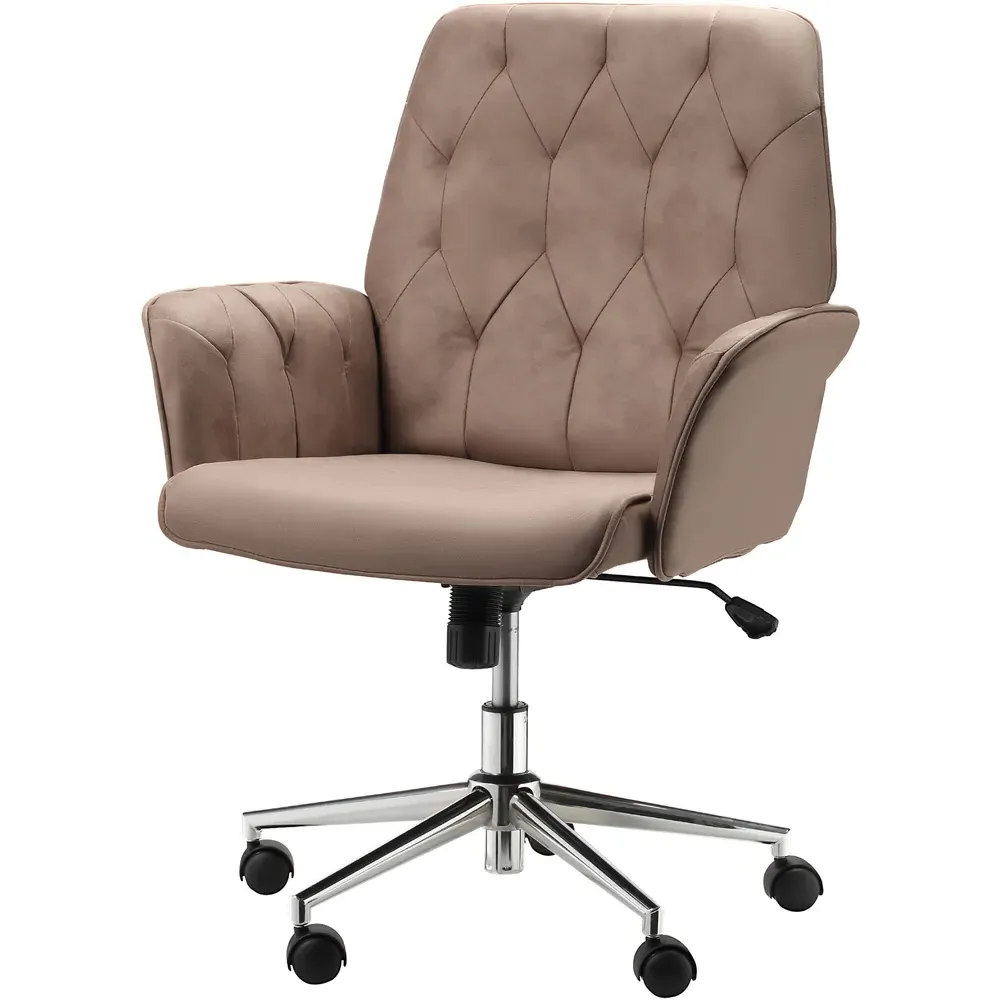 Portland Swivel Office Chair with Adjustable Height - Brown