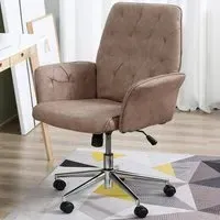 Portland Swivel Office Chair with Adjustable Height - Brown
