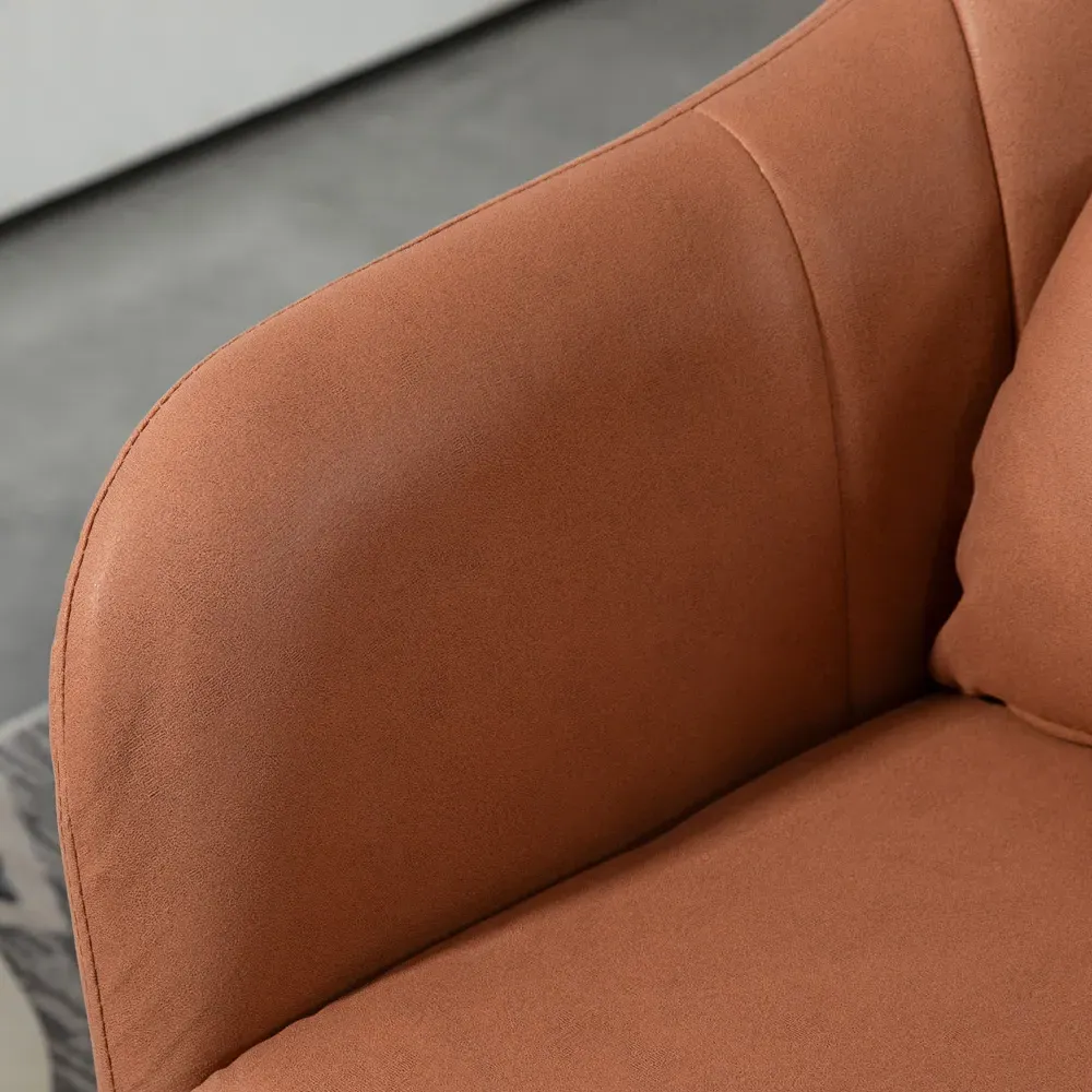 Portland Swivel Tub Chair - Dark Brown