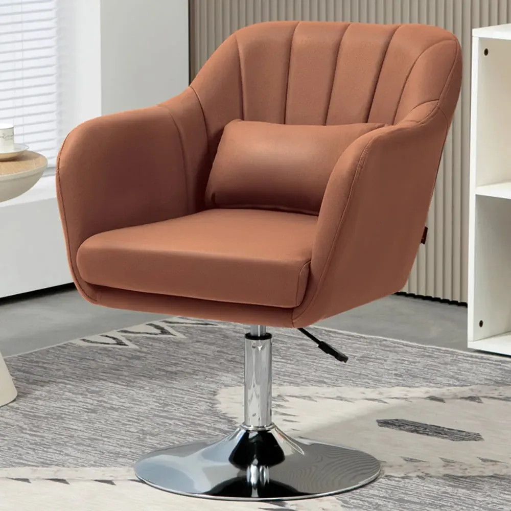 Portland Swivel Tub Chair - Dark Brown image