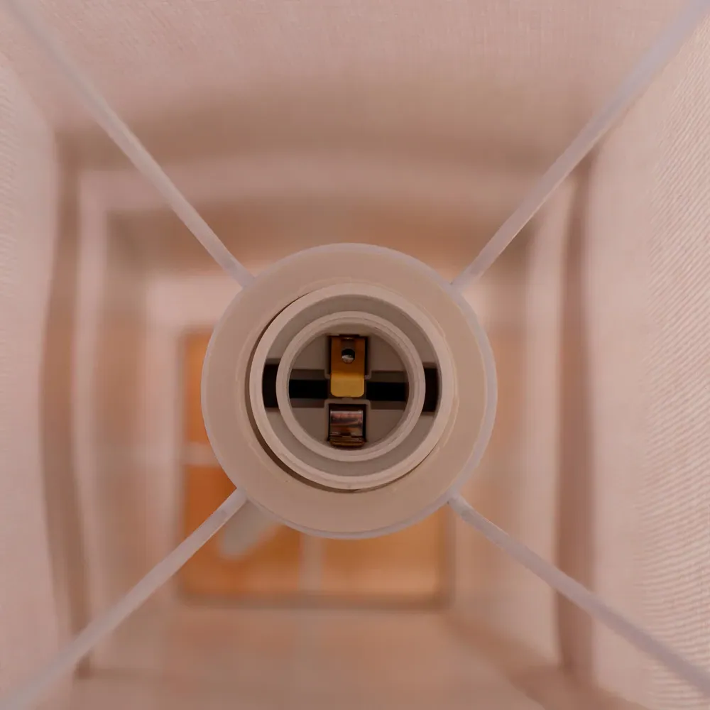 Portland Tall Floor Lamp with Foot Pedal - Cream, Linen