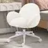 Portland Tub Office Chair with Backrest - Cream White