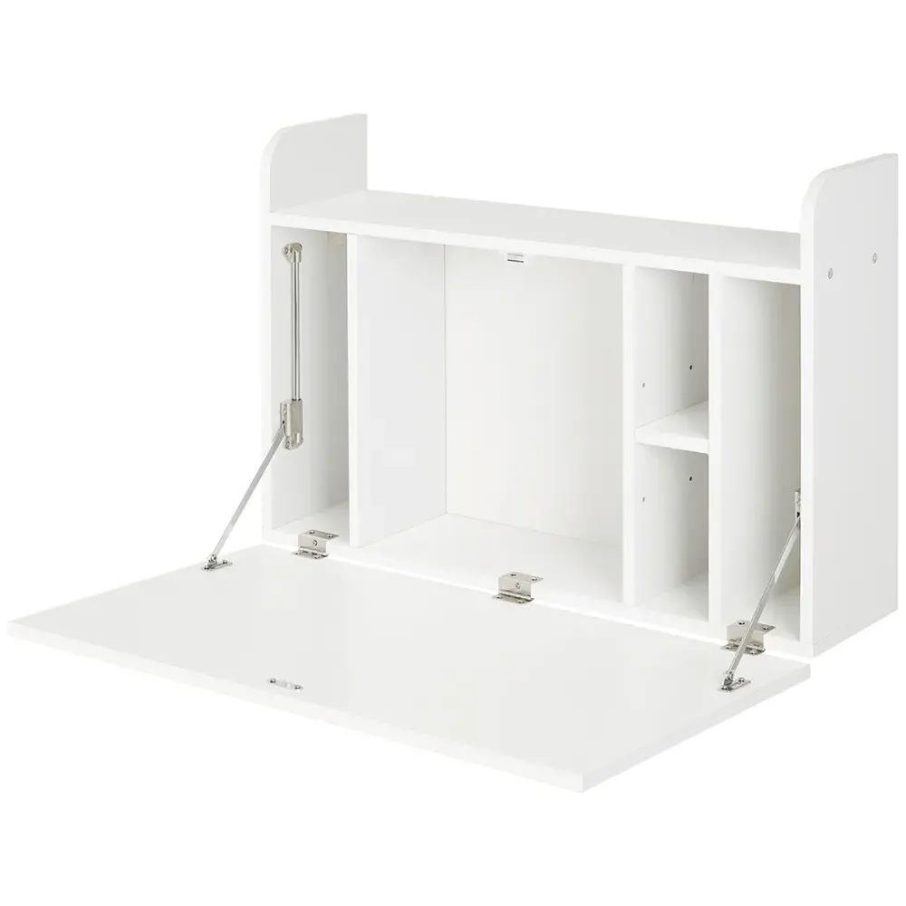 Portland Wall-Mounted Drop-Leaf Table - White