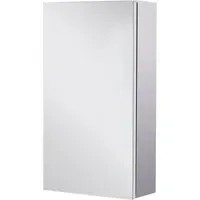 Portland Wall-Mounted Mirror Cabinet - Silver