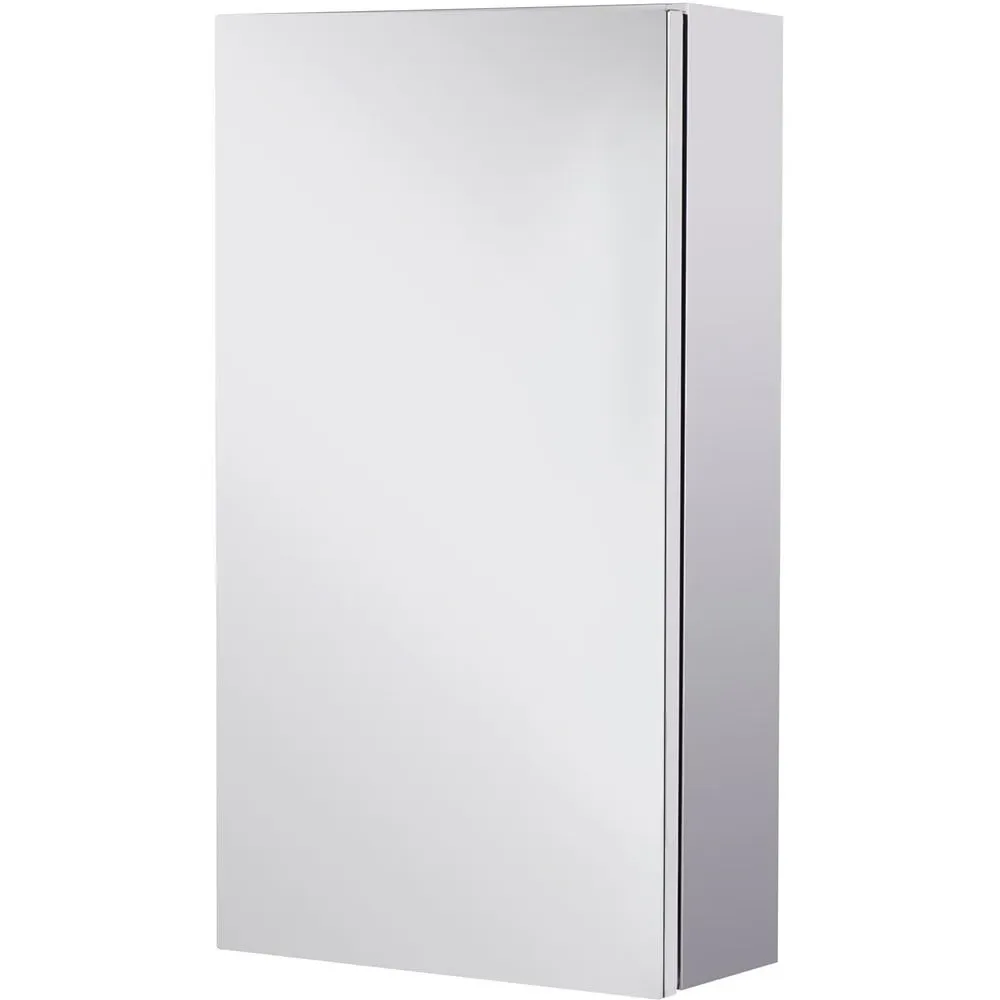 Portland Wall-Mounted Mirror Cabinet - Silver image