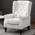 Portland Wingback Armchair - Cream, Linen-Touch
