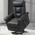 Power Lift Recliner Chair with Remote - Black, PU Leather
