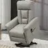 Power Lift Recliner Chair with Remote - Light Grey, PU Leather