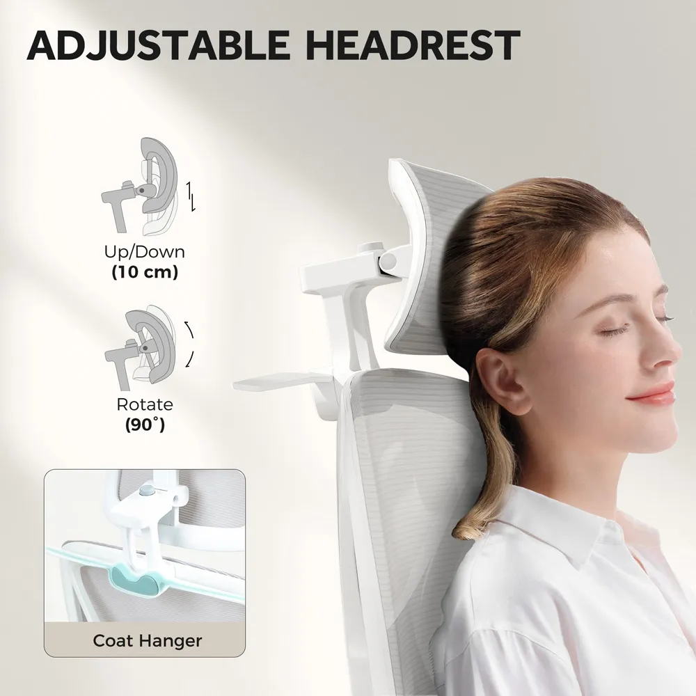 Recliner Executive Office Chair with Footrest - Grey