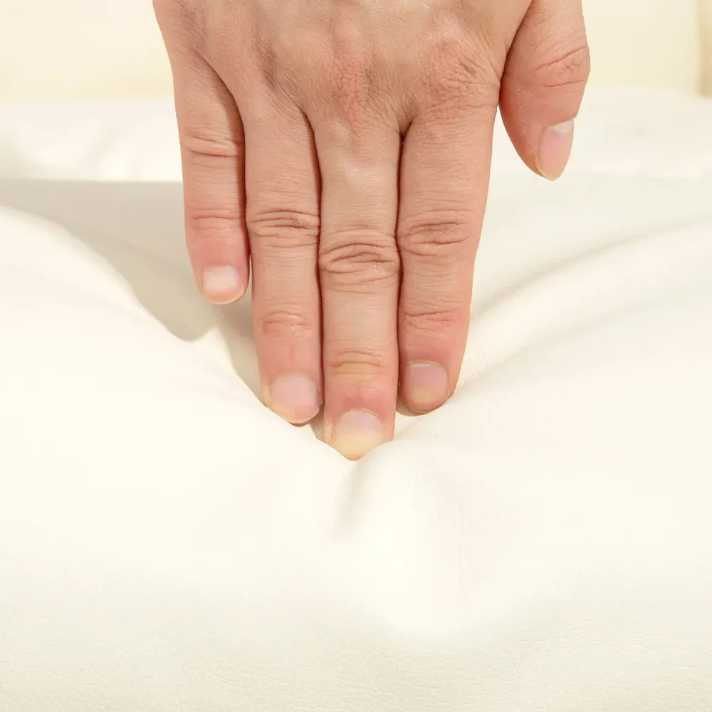 Reclining Armchair with Footrest - Cream, PU Leather