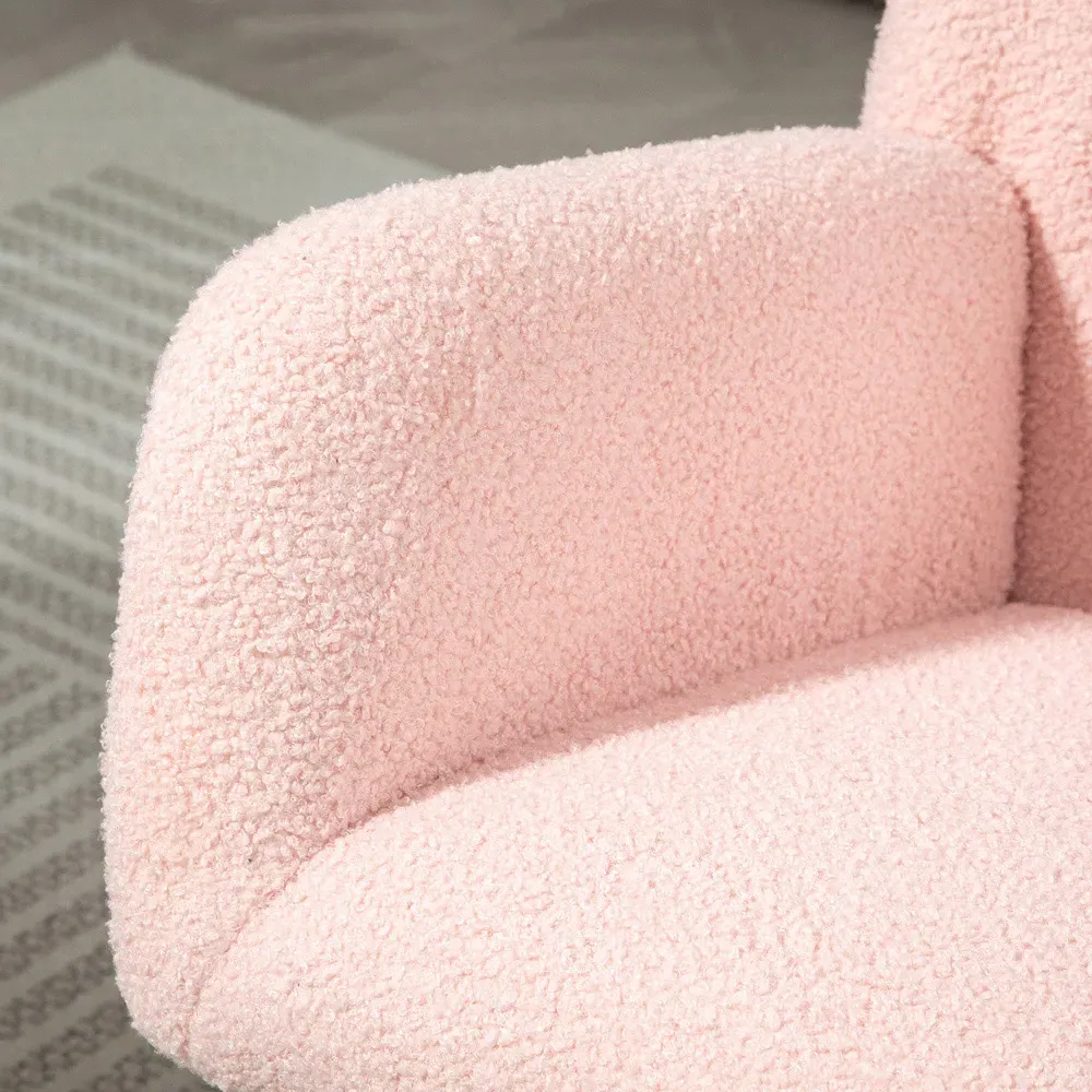 Rocking Chair with Backrest - Pink