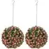 Rose Hanging Topiary Ball 2 Pack - Pink