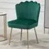 Shell Accent Chair - Green, Velvet