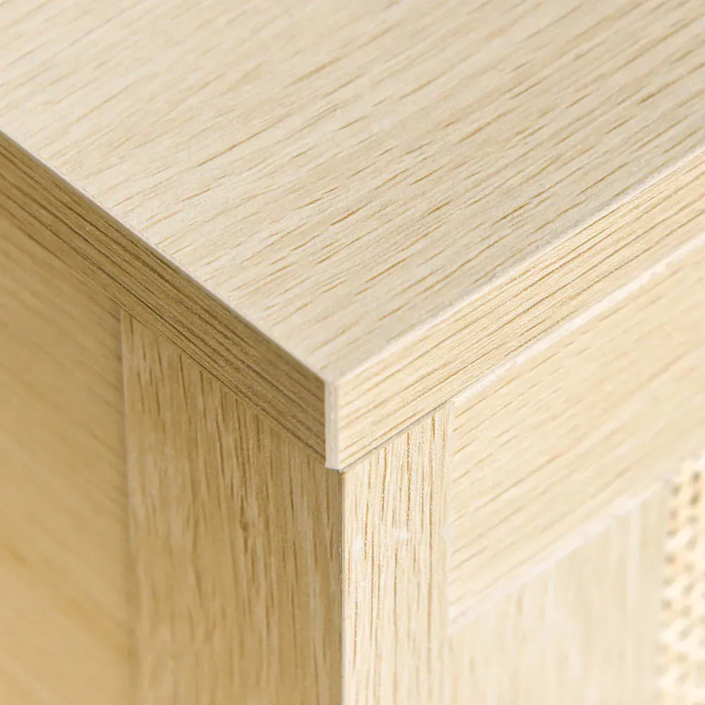 Side Table with Drawer - Natural, Rattan