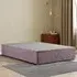 Simple King Size Ottoman Divan Base with Storage - Pink, Plush