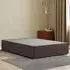 Simple Super King Size Ottoman Divan Base with Storage - Grey, Malham Weave