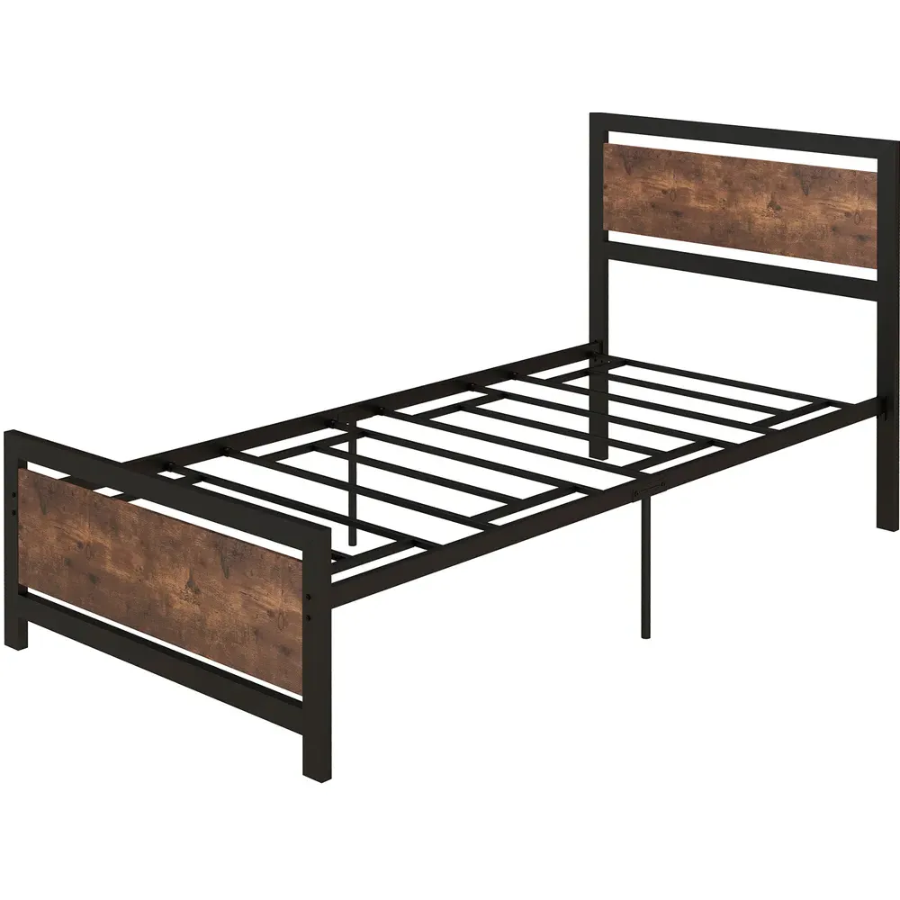 Single Bed Frame - Black, Metal